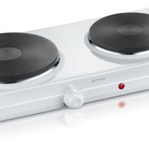 Placa Elétrica Discos Duplos 18 / 15cm 2500W (Branco) - SEVERIN