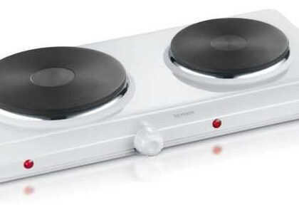 Placa Elétrica Discos Duplos 18 / 15cm 2500W (Branco) - SEVERIN