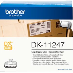 Etiquetadora DK-11247 Preto Sobre Branco - BROTHER