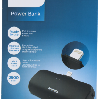 PowerBank 2500mAh DLP2510V/03 Conector Lightning - PHILIPS