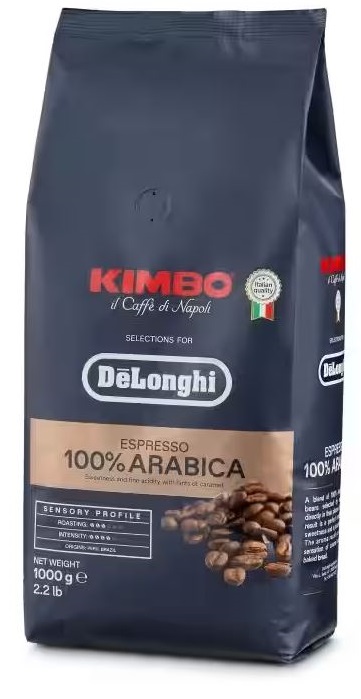 Café em Grão Kimbo Espresso 100% Arabica (1Kg) - DELONGHI