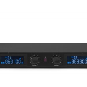 Central 2 Microfones de Mão UHF Digital 20 Canais s/ Fios (PD632H) - Power Dynamics