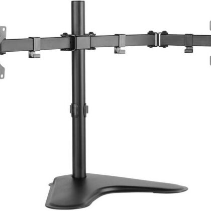 Suporte de Secretária Autoportante p/ Duplo Monitor de 13~32 (Preto) - NAPOFIX