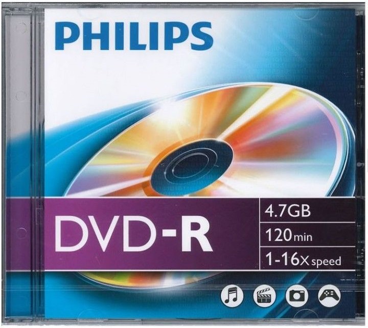 DVD-R 120 Min 4.7GB 16x - PHILIPS