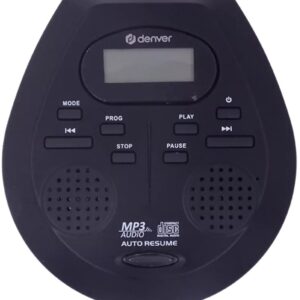 Leitor de CDs Portátil DMP-395 (Preto) - DENVER