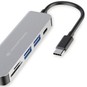 Conversor Docking Station USB-C 6-EM-1 - HDMI - CONCEPTRONIC