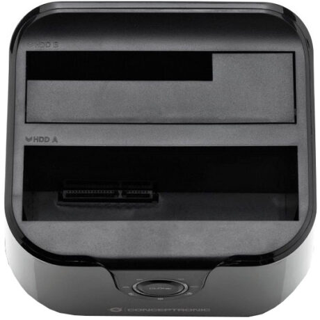 Docking Station p/ Discos Rígidos 2.5/3.5 (Preto) - CONCEPTRONIC