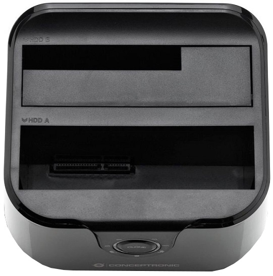 Docking Station p/ Discos Rígidos 2.5/3.5 (Preto) - CONCEPTRONIC
