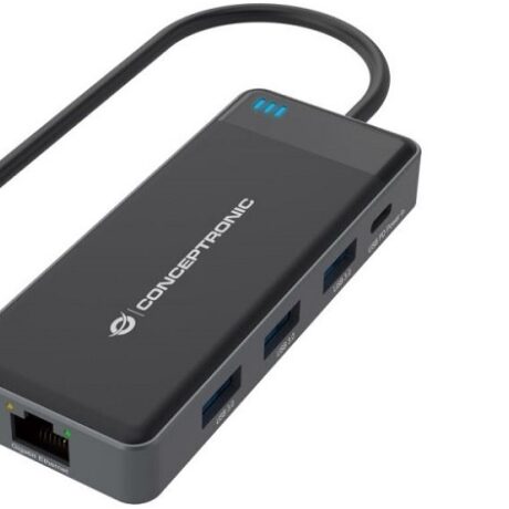 Docking Station USB-C USB-C Macho com HUB 3x USB 3.0 + 2x HDMI - CONCEPTRONIC