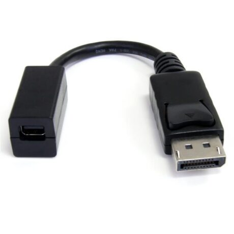Cabo Mini DisplayPort Macho - DisplayPort F?mea Preto (15cm) - STARTECH