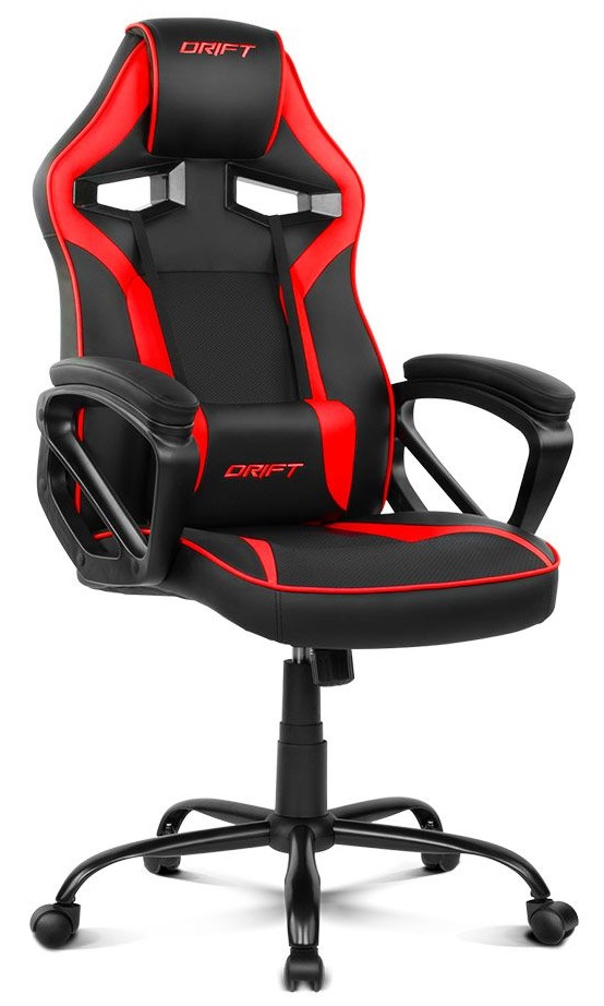 Cadeira Gaming DR50 (Preto/Vermelho) - DRIFT