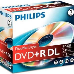 Disco DVD+R DL 240 Min 8.5GB 8x - PHILIPS