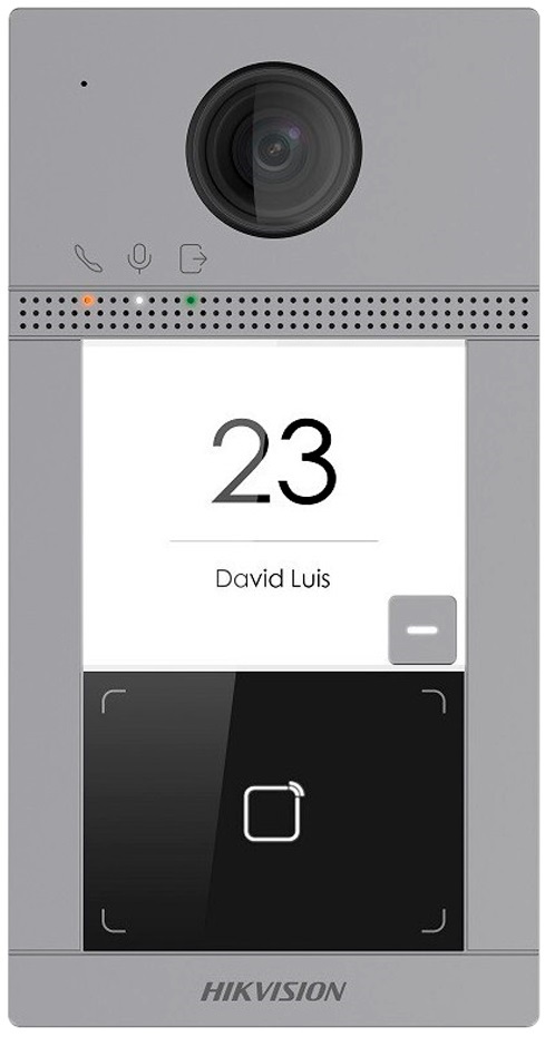 Botoneira IP c/ Câmara 2Mpx p/ 1 Apartamento - HIK VISION