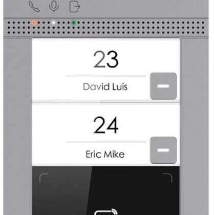 Botoneira IP c/ Câmara 2Mpx p/ 2 Apartamentos - HIK VISION