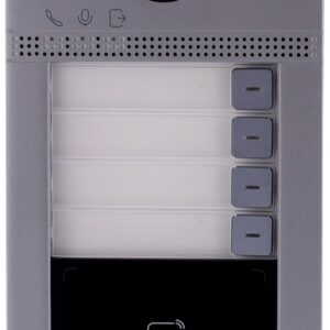 Botoneira IP c/ Câmara 2Mpx p/ 4 Apartamentos - HIK VISION