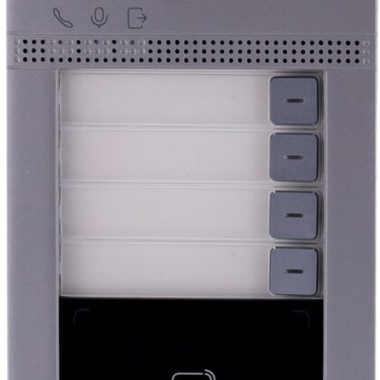 Botoneira IP c/ Câmara 2Mpx p/ 4 Apartamentos - HIK VISION