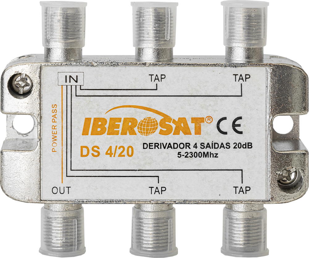 Derivador 5 Vias 5-2300MHz 20dB - IBEROSAT