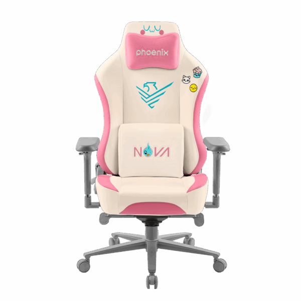 Cadeira Gaming Phoenix Nova Couro Cream Edition Tamanho R