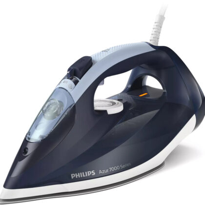 Ferro de Engomar a Seco e a Vapor DST7030/20 c/ Base SteamGlide Plus 2800W (Azul) - PHILIPS
