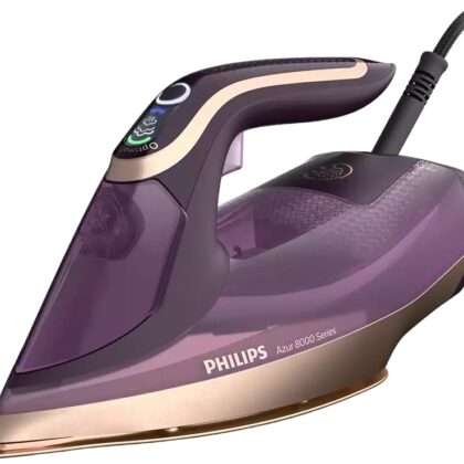 Ferro de Engomar a Vapor Azur 8000Series DST8040/30 c/ Base SteamGlide Elite 3000W (Lilás) - PHILIPS