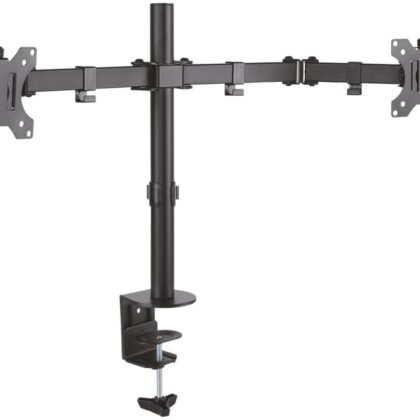 Suporte de Mesa p/ Ecrã 13-32 Preto (Duplo) - AISENS