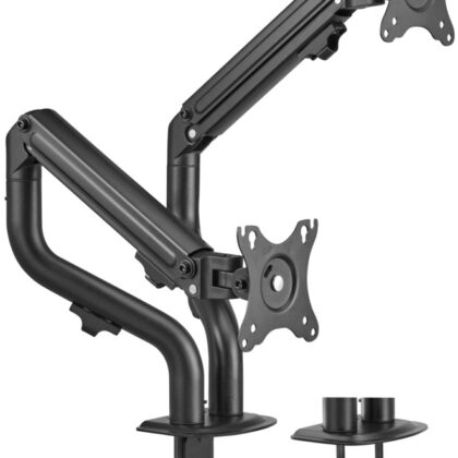 Suporte de Mesa Giratório e Inclinável p/ 2x Monitor/TV 17~32 - AISENS