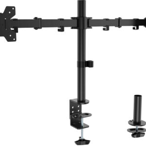 Suporte de Mesa p/ 2 Monitores 17-32 10Kg (Preto) - AISENS