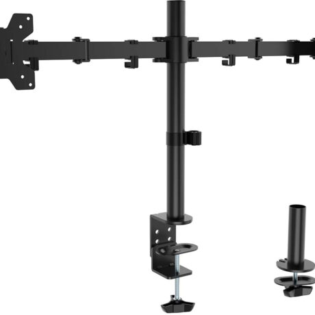 Suporte de Mesa p/ 2 Monitores 17-32 10Kg (Preto) - AISENS