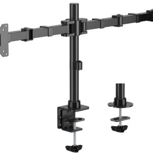 Suporte de Mesa p/ 2 Monitores 20Kg 17-35 (Preto) - AISENS