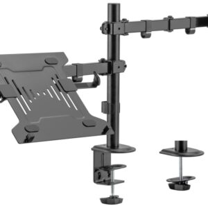 Suporte de Mesa Giratório e Inclinável p/ Computador e Monitor/TV 9Kg de 17~32 - AISENS
