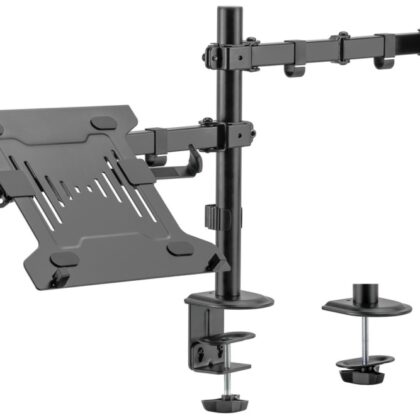 Suporte de Mesa Giratório e Inclinável p/ Computador e Monitor/TV 9Kg de 17~32 - AISENS