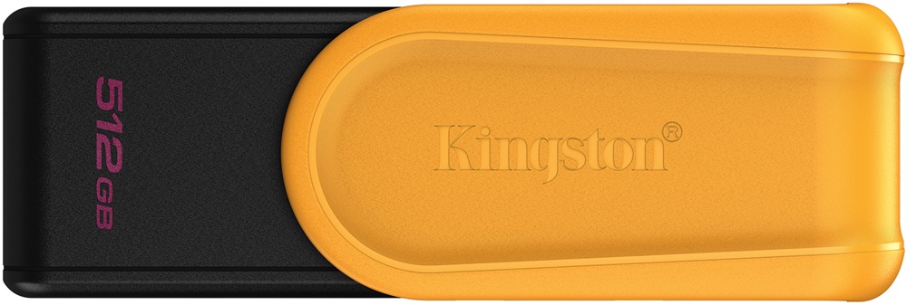 Pen Drive DataTraveler Exodia S USB 3.2 512GB (Preto/Amarelo) - KINGSTON