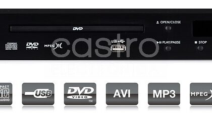 Leitor CD/DVD Karaoke 19 1U com USB - FONESTAR