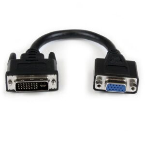 Cabo Adaptador DVI Macho - VGA Fêmea - STARTECH