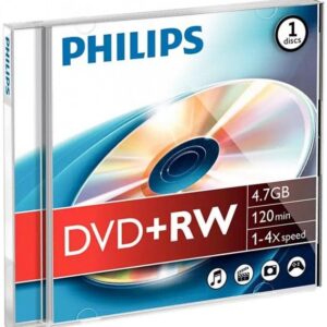 Disco DVD+RW 120 Min 4.7GB 4x - PHILIPS