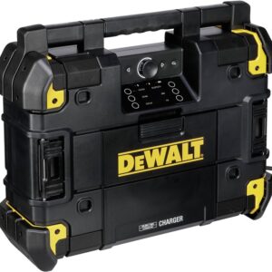 R?dio Port?til Digital p/ Obras (Preto/Amarelo) - DEWALT