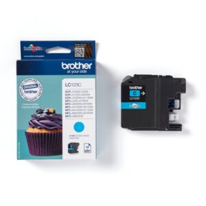 Tinteiro Original Brother LC-123C Ciano