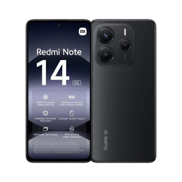 Smartphone Xiaomi Redmi Note 14 8Gb 256Gb 6.67" 5G Preto