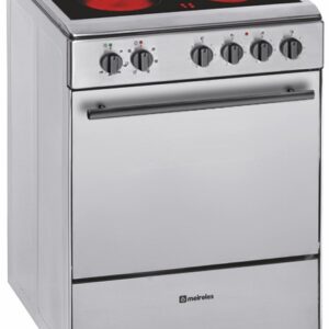 Fog?o El?trico Vitrocer?mico 4 Zonas E604 X.1 + Forno El?trico 55L (Inox) - MEIRELES