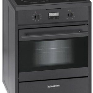 Fogão Elétrico de Indução E 612 BL 60x60cm 4 Zonas + Forno Elétrico 55L (Preto) – MEIRELES
