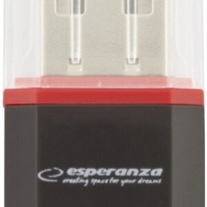 Leitor de Cartões MicroSD USB 2.0 (Preto) - ESPERANZA