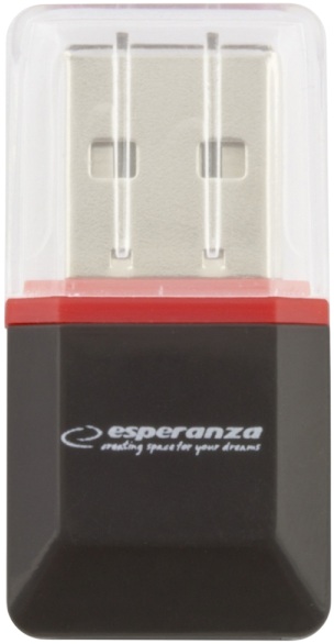 Leitor de Cartões MicroSD USB 2.0 (Preto) - ESPERANZA