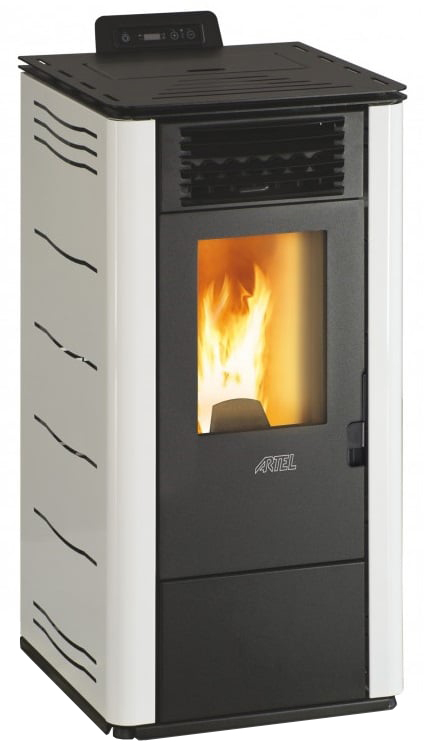 Salamandra de Pellets 7kW Easy S (Branco) - ARTEL