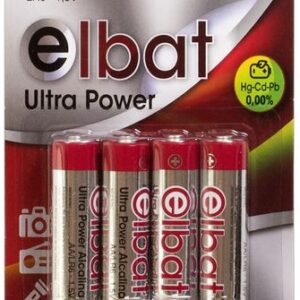 Blister 4x Pilhas Alcalinas AA / LR6 1,5V - ELBAT