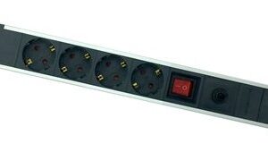 Extens?o Quadrupla c/ Interruptor (1,5 mts) Preto - ELBAT