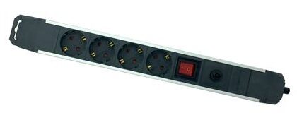 Extensão Quadrupla c/ Interruptor (1,5 mts) Preto - ELBAT