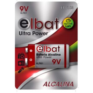 Pilha Alcalina 6LR61 9V - ELBAT