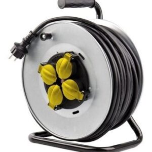 Extensão Quadrupla 4 Tomadas 3x2,5mm IP44 c/ Enrolador (40 mts) - ELBAT