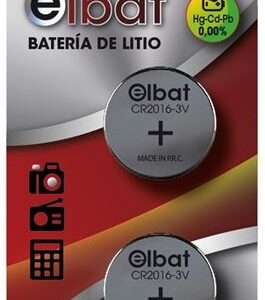 Blister 2x Pilhas Lithium 3V CR2016 - ELBAT