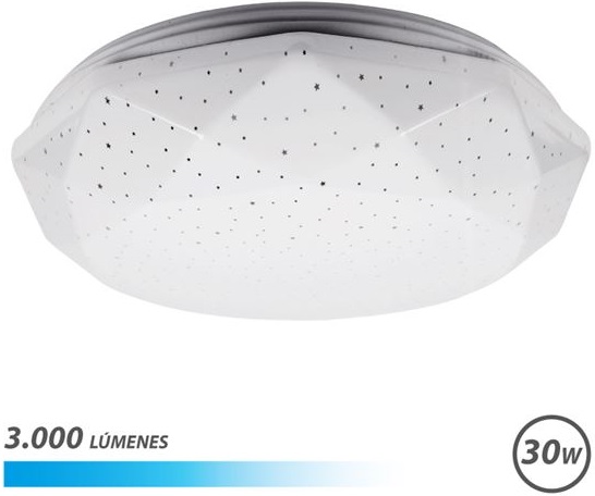 Candeeiro Plafon em LED Serie Neptuno 30W 6000K 3000Lm (Ø28cm) - ELBAT